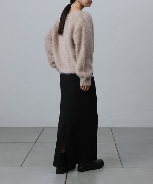 COLONY 2139（コロニートゥーワンスリーナイン）の「ファーライクラメニットカーディガン（カーディガン/ボレロ・レディース・グレー/ベージュ/レッド・FREE）」の20枚目の写真