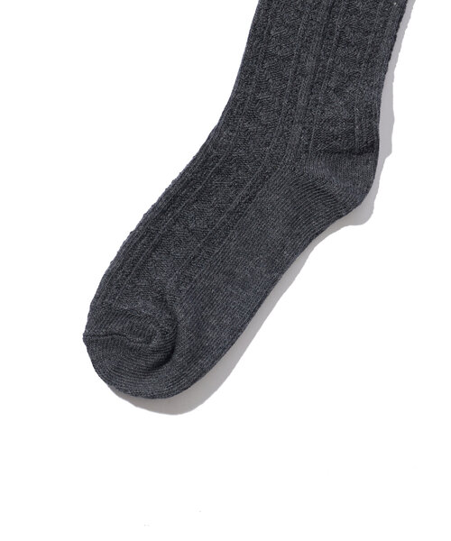 WHO'S WHO gallery（フーズフーギャラリー）の「ニーハイソックス（ソックス/靴下・レディース・グレー/チャコールグレー・FREE）」の7枚目の写真