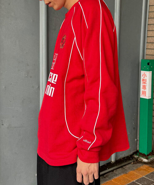 CIAOPANIC（チャオパニック）の「パイピングゲームスウェット（Tシャツ/カットソー・レディース・ブラック/アイボリー/レッド/ミント・FREE）」の6枚目の写真