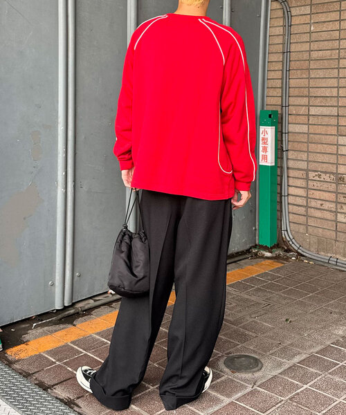 CIAOPANIC（チャオパニック）の「パイピングゲームスウェット（Tシャツ/カットソー・レディース・ブラック/アイボリー/レッド/ミント・FREE）」の11枚目の写真