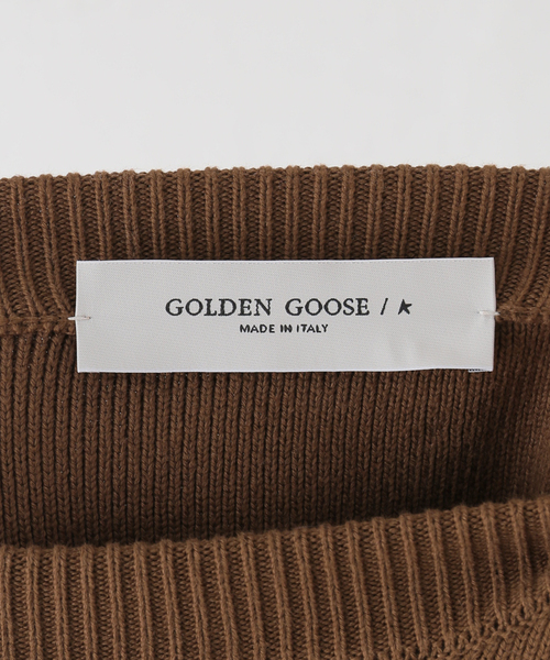 GOLDEN GOOSE(ゴールデングース)の「*【GOLDEN GOOSE / ゴールデングース】CREW NECK LOGO EMBROIDERY(ニット/セーター・レディース・キャメル・FREE)」の19枚目の写真