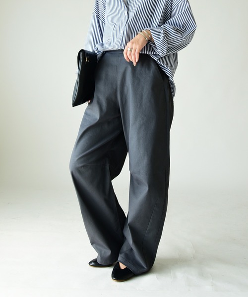 and it_（アンドイット）の「ゆるっくすバレルレッグパンツ（その他パンツ・レディース・モカ/ベージュ/ブラック/カーキ/チャコールグレー・M/L/LL/3L/4L/S）」の9枚目の写真