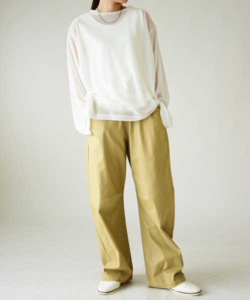 and it_（アンドイット）の「ゆるっくすバレルレッグパンツ（その他パンツ・レディース・モカ/ベージュ/ブラック/カーキ/チャコールグレー・M/L/LL/3L/4L/S）」の18枚目の写真