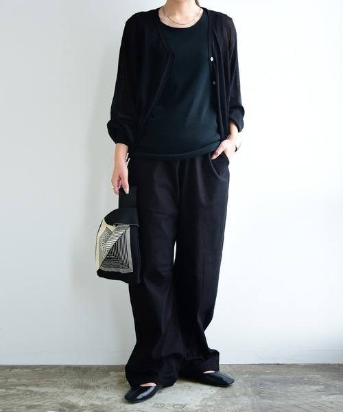 and it_（アンドイット）の「ゆるっくすバレルレッグパンツ（その他パンツ・レディース・モカ/ベージュ/ブラック/カーキ/チャコールグレー・M/L/LL/3L/4L/S）」の10枚目の写真