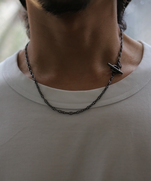 JAM HOME MADE（ジャムホームメイド）の「MM1 マリンチェーン ネックレス 細 50cm メンズ レディース（ネックレス・メンズ・シルバー/ブラック/ゴールド・ONE SIZE）」の7枚目の写真