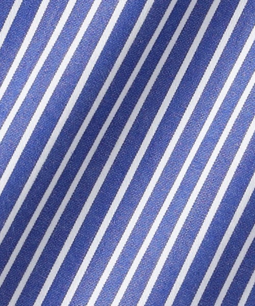 Right-on（ライトオン）の「【BRITISH KHAKI】長袖ストライプシャツ（シャツ/ブラウス・メンズ・ホワイト/ネイビー・M/L/XL）」の8枚目の写真