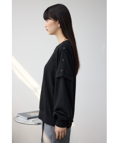 AZUL by moussy（アズールバイマウジー）の「ドルマンカットトップス（Tシャツ/カットソー・レディース・ダークブルー/グレー/ブラック・FREE）」の8枚目の写真