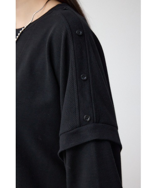 AZUL by moussy（アズールバイマウジー）の「ドルマンカットトップス（Tシャツ/カットソー・レディース・ダークブルー/グレー/ブラック・FREE）」の11枚目の写真