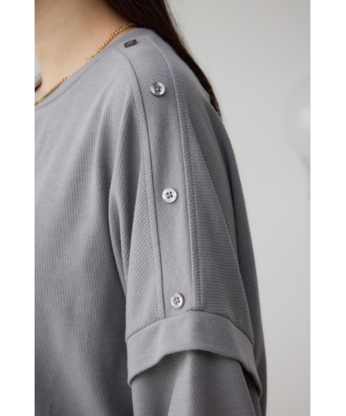 AZUL by moussy（アズールバイマウジー）の「ドルマンカットトップス（Tシャツ/カットソー・レディース・ダークブルー/グレー/ブラック・FREE）」の22枚目の写真
