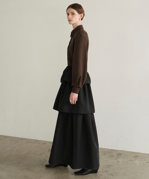 CLANE（クラネ）の「POWER SHOULDER POLO TOPS（Tシャツ/カットソー