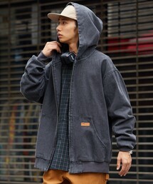 FREAK'S STORE | 限定展開 ビッグシルエット フーディーブルゾン/デニム/ダック(ブルゾン)