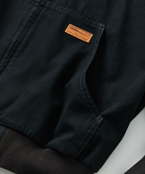 FREAK'S STORE（フリークスストア）の「限定展開 ビッグシルエット フーディーブルゾン/デニム/ダック（ブルゾン・メンズ・ブラウン/ブラック/スミクロ/インディゴブルー・MEDIUM/SMALL/LARGE）」の8枚目の写真