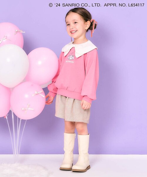 apres les cours（アプレレクール）の「フロントボタンショートパンツ（その他パンツ・キッズ・ベージュ/ドット/ネイビー・80/90/100/110/120/130/140）」の4枚目の写真