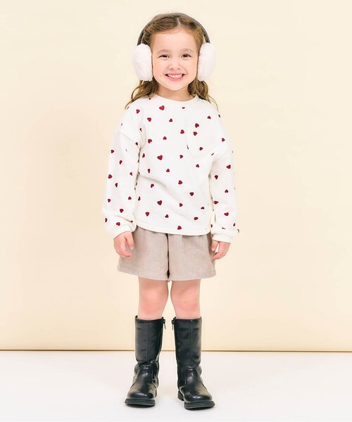 apres les cours（アプレレクール）の「フロントボタンショートパンツ（その他パンツ・キッズ・ベージュ/ドット/ネイビー・80/90/100/110/120/130/140）」の6枚目の写真