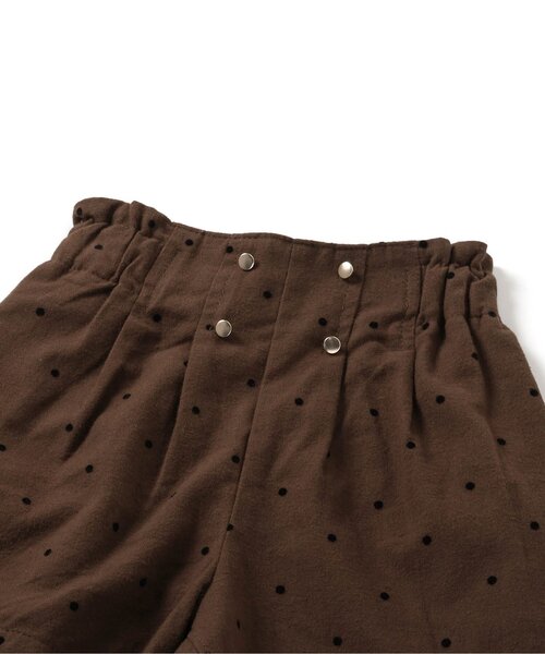 apres les cours（アプレレクール）の「フロントボタンショートパンツ（その他パンツ・キッズ・ベージュ/ドット/ネイビー・80/90/100/110/120/130/140）」の11枚目の写真