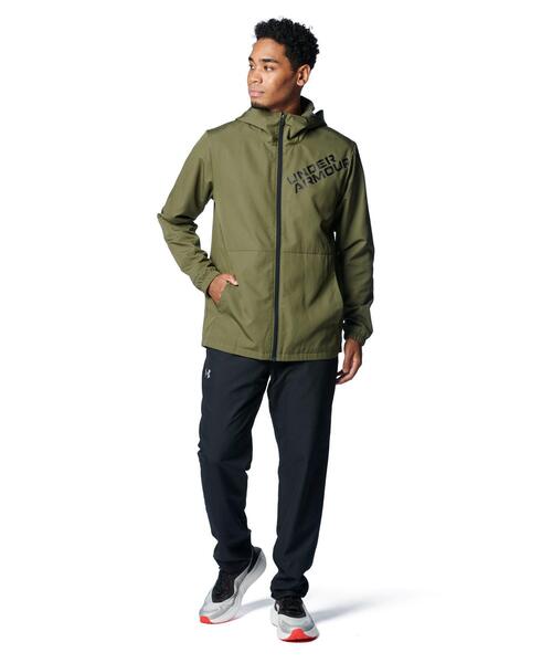 UNDER ARMOUR（アンダーアーマー）の「UAトリコット ラインド ウーブン ジャケット（トレーニング/メンズ）（その他アウター・メンズ・カーキ・L/2XL/XL/3XL/S/M）」の3枚目の写真