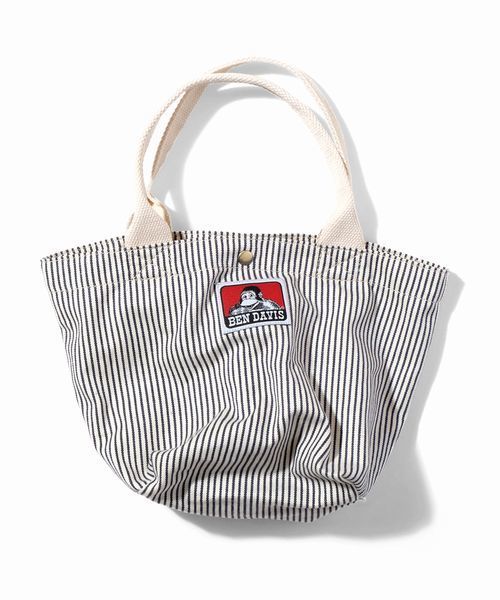 BEN DAVIS ORIGINALS（ベンデイビスオリジナルス）の「BEN DAVIS LUNCH TOTE BAG　ランチトートバッグ（トートバッグ・レディース・ナチュラル/インディゴブルー/ネイビー/カモフラージュ/ストライプ/レッド系その他/ブラック/ライトブルー・FREE）」の8枚目の写真