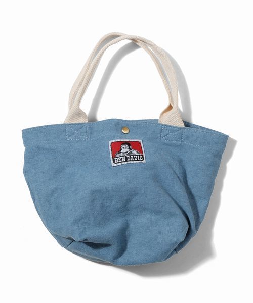 BEN DAVIS ORIGINALS（ベンデイビスオリジナルス）の「BEN DAVIS LUNCH TOTE BAG　ランチトートバッグ（トートバッグ・レディース・ナチュラル/インディゴブルー/ネイビー/カモフラージュ/ストライプ/レッド系その他/ブラック/ライトブルー・FREE）」の3枚目の写真