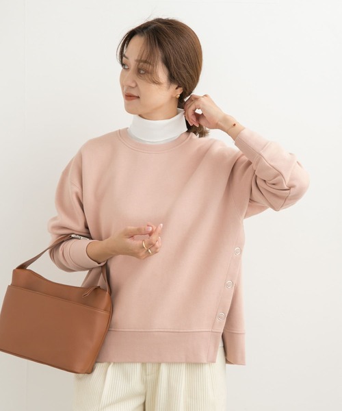 URBAN RESEARCH DOORS（アーバンリサーチドアーズ）の「『UR TECH』テレコタートルネックTシャツ（Tシャツ/カットソー・レディース・オフホワイト/ブラック/チャコールグレー・MEDIUM）」の6枚目の写真