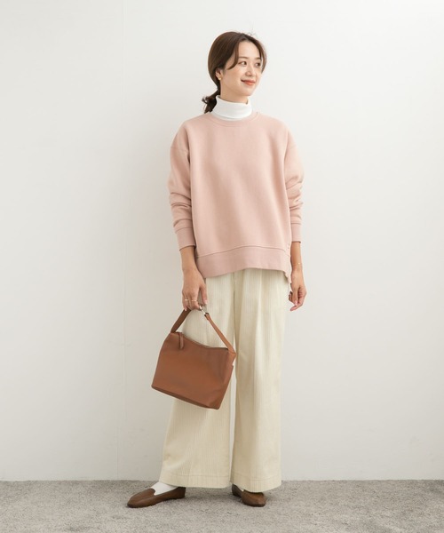 URBAN RESEARCH DOORS（アーバンリサーチドアーズ）の「『UR TECH』テレコタートルネックTシャツ（Tシャツ/カットソー・レディース・オフホワイト/ブラック/チャコールグレー・MEDIUM）」の7枚目の写真