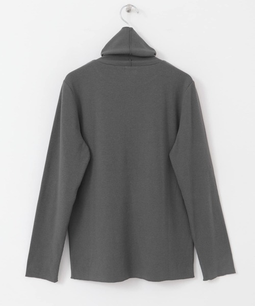 URBAN RESEARCH DOORS（アーバンリサーチドアーズ）の「『UR TECH』テレコタートルネックTシャツ（Tシャツ/カットソー・レディース・オフホワイト/ブラック/チャコールグレー・MEDIUM）」の14枚目の写真