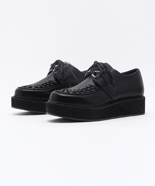 YOSUKE(ヨースケ)の「「YOSUKE/ヨースケ」厚底ラバーソールスニーカー(スニーカー・レディース・ホワイト/ブラック×ホワイト/ブラック/ブラック系その他/ホワイト系その他/マルチ/ブラックミックス/ピンク系その他/ライトブルー/ライトピンク/ブラック×レッド/シルバー/ゴールド/ベージュ系その他・LL/L/S/M)」の4枚目の写真