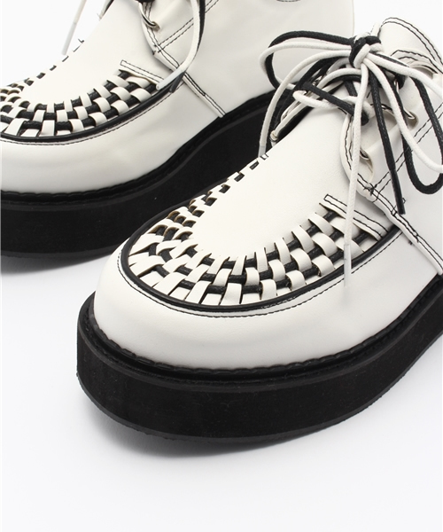 YOSUKE(ヨースケ)の「「YOSUKE/ヨースケ」厚底ラバーソールスニーカー(スニーカー・レディース・ホワイト/ブラック×ホワイト/ブラック/ブラック系その他/ホワイト系その他/マルチ/ブラックミックス/ピンク系その他/ライトブルー/ライトピンク/ブラック×レッド/シルバー/ゴールド/ベージュ系その他・LL/L/S/M)」の19枚目の写真