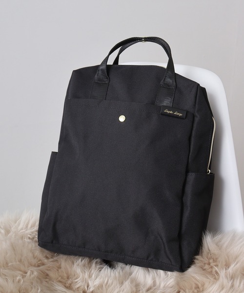 Legato Largo(レガートラルゴ)の「Legato Largo 撥水両立バッグトート型リュック(バックパック/リュック・レディース・グレー/オリーブ/ブラック・FREE)」の2枚目の写真