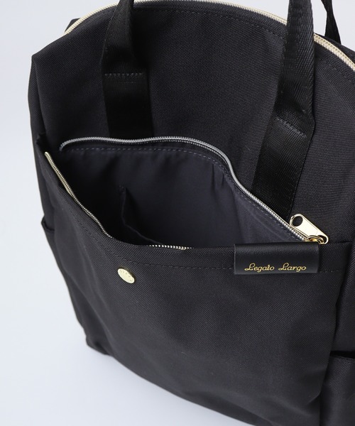 Legato Largo(レガートラルゴ)の「Legato Largo 撥水両立バッグトート型リュック(バックパック/リュック・レディース・グレー/オリーブ/ブラック・FREE)」の12枚目の写真