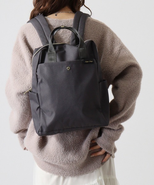 Legato Largo(レガートラルゴ)の「Legato Largo 撥水両立バッグトート型リュック(バックパック/リュック・レディース・グレー/オリーブ/ブラック・FREE)」の14枚目の写真