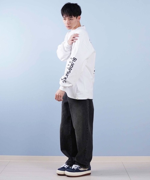 TOY　MACHINE（トイ　マシーン）の「【ムラサキスポーツ限定】TOY MACHINE/トイマシーン ロンT/長袖Tシャツ ムラサキスポーツ限定 ビックシルエット バックプリント MTMPFLT1（Tシャツ/カットソー・メンズ・ブラック/ホワイト・XL/L/M）」の8枚目の写真