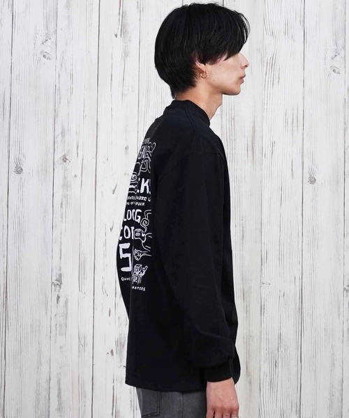 TOY　MACHINE（トイ　マシーン）の「【ムラサキスポーツ限定】TOY MACHINE/トイマシーン ロンT/長袖Tシャツ ムラサキスポーツ限定 ビックシルエット バックプリント MTMPFLT1（Tシャツ/カットソー・メンズ・ブラック/ホワイト・XL/L/M）」の13枚目の写真