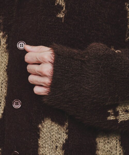 tk.TAKEO KIKUCHI（ティーケータケオキクチ）の「◆アブストラクトジャカードカーディガン（カーディガン/ボレロ・メンズ・ブラック/グレー/ブラウン系その他・03/02/01）」の10枚目の写真