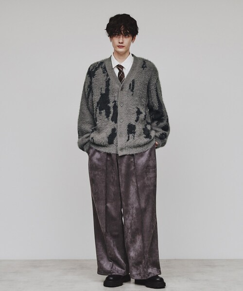 tk.TAKEO KIKUCHI（ティーケータケオキクチ）の「◆アブストラクトジャカードカーディガン（カーディガン/ボレロ・メンズ・ブラック/グレー/ブラウン系その他・03/02/01）」の13枚目の写真