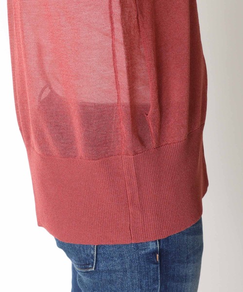 TITE IN THE STORE（ティテ　インザ　ストア）の「【UVカット】ポケットシアーニットカーディガン（カーディガン/ボレロ・レディース・ブラック/レッド/ベージュ・38）」の17枚目の写真