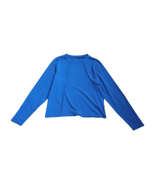 antiqua(アンティカ)の「アウトシームデザイントップス(Tシャツ/カットソー・レディース・ブラック/ライトグレー/ブルー・ONESIZE)」の14枚目の写真
