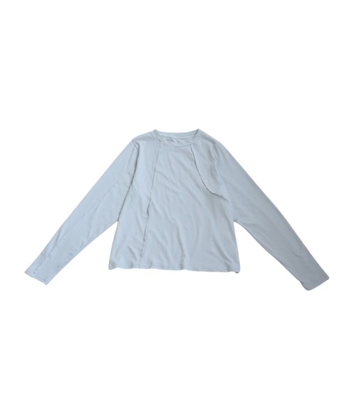 antiqua(アンティカ)の「アウトシームデザイントップス(Tシャツ/カットソー・レディース・ブラック/ライトグレー/ブルー・ONESIZE)」の13枚目の写真