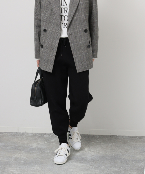 JOURNAL STANDARD relume(ジャーナルスタンダード レリューム)の「《追加3》ニットジョガーパンツ(その他パンツ・レディース・ブラック/ライトグレー・FREE)」の5枚目の写真
