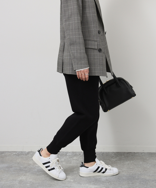 JOURNAL STANDARD relume(ジャーナルスタンダード レリューム)の「《追加3》ニットジョガーパンツ(その他パンツ・レディース・ブラック/ライトグレー・FREE)」の6枚目の写真