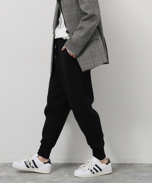 JOURNAL STANDARD relume(ジャーナルスタンダード レリューム)の「《追加3》ニットジョガーパンツ(その他パンツ・レディース・ブラック/ライトグレー・FREE)」の7枚目の写真