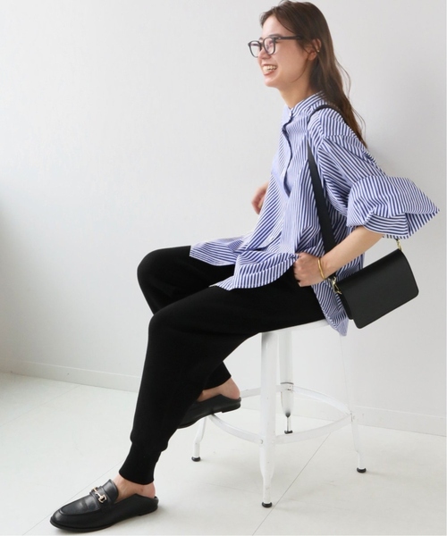 JOURNAL STANDARD relume(ジャーナルスタンダード レリューム)の「《追加3》ニットジョガーパンツ(その他パンツ・レディース・ブラック/ライトグレー・FREE)」の10枚目の写真