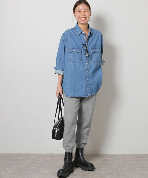 JOURNAL STANDARD relume(ジャーナルスタンダード レリューム)の「《追加3》ニットジョガーパンツ(その他パンツ・レディース・ブラック/ライトグレー・FREE)」の12枚目の写真