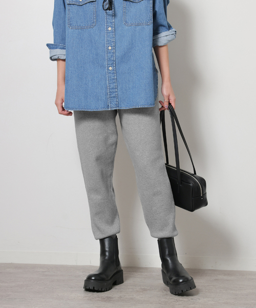 JOURNAL STANDARD relume(ジャーナルスタンダード レリューム)の「《追加3》ニットジョガーパンツ(その他パンツ・レディース・ブラック/ライトグレー・FREE)」の16枚目の写真