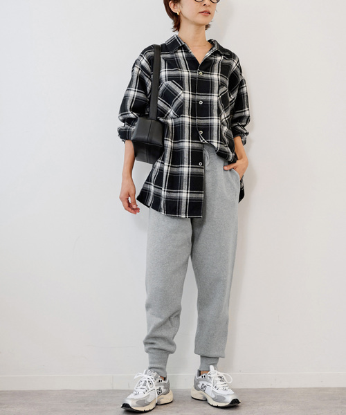 JOURNAL STANDARD relume(ジャーナルスタンダード レリューム)の「《追加3》ニットジョガーパンツ(その他パンツ・レディース・ブラック/ライトグレー・FREE)」の21枚目の写真