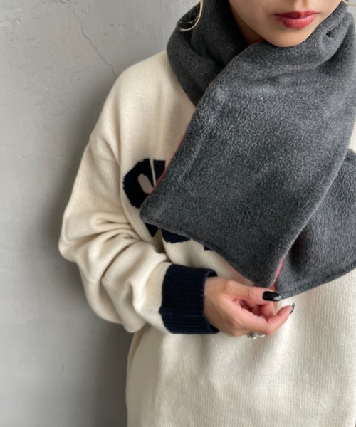 TWEED MILL/ツイードミル] 別注 チェック×フリース リバーシブル