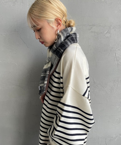 TWEED MILL/ツイードミル] 別注 チェック×フリース リバーシブル