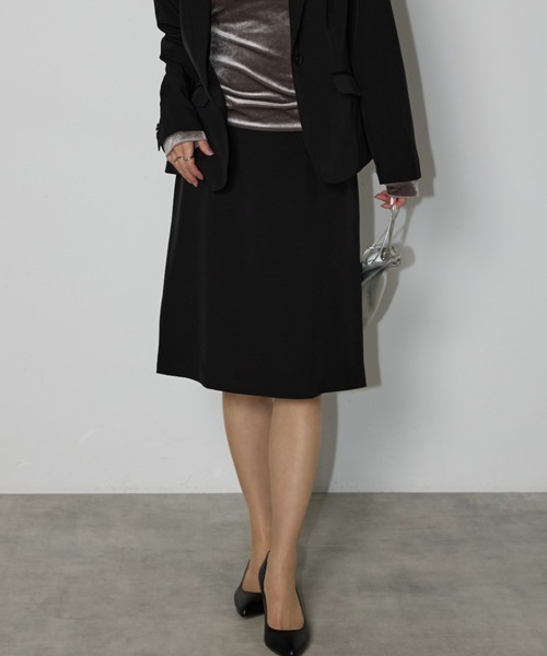 【セール】【＜洗える>単品ストレッチタイトスカート RIRIYANO】（スーツジャケット）｜RIRIYANO（リリヤーノ）