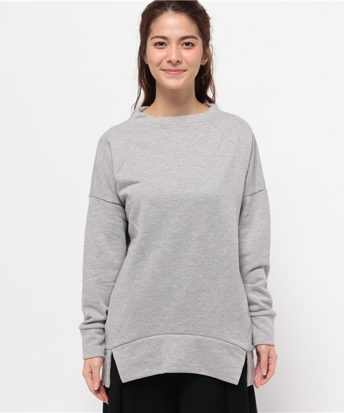 Heather（ヘザー）の「ハイネックウラケBIGプルオーバー　705643（スウェット・レディース・グレー/ブラック・FREE）」の3枚目の写真