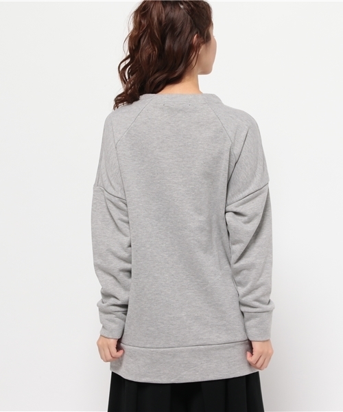 Heather（ヘザー）の「ハイネックウラケBIGプルオーバー　705643（スウェット・レディース・グレー/ブラック・FREE）」の5枚目の写真