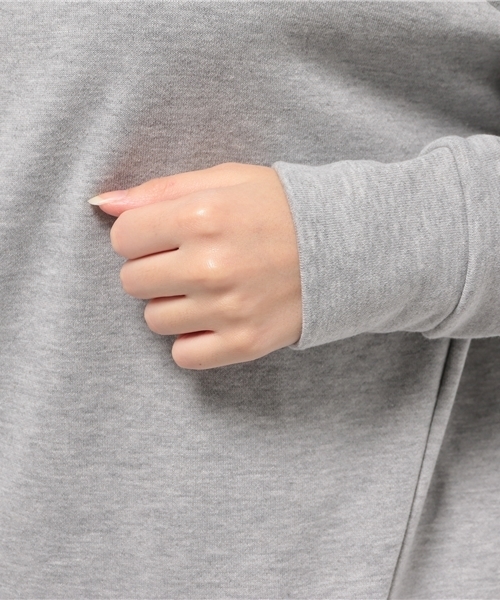 Heather（ヘザー）の「ハイネックウラケBIGプルオーバー　705643（スウェット・レディース・グレー/ブラック・FREE）」の7枚目の写真